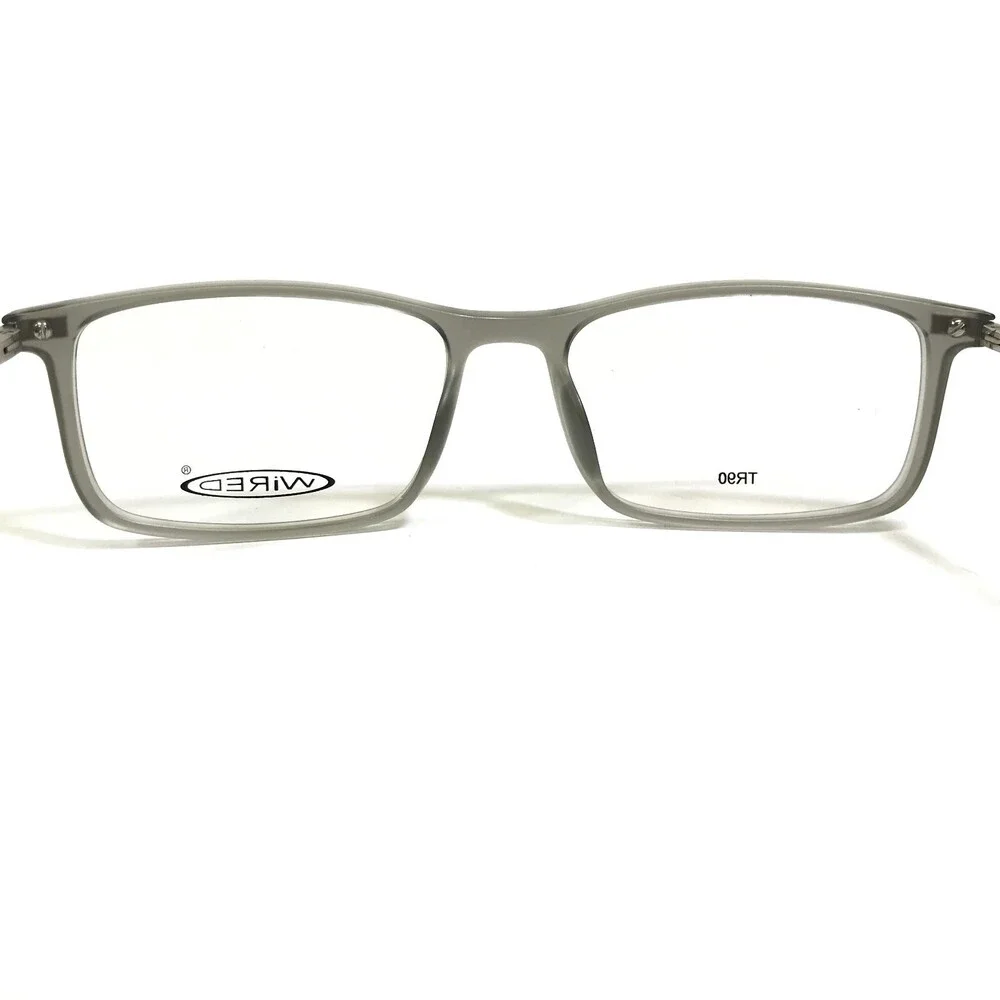 Wired by Avalon Eyeglasses Frames 6053 Matte Gray Rectangular Full Rim 53-17-135